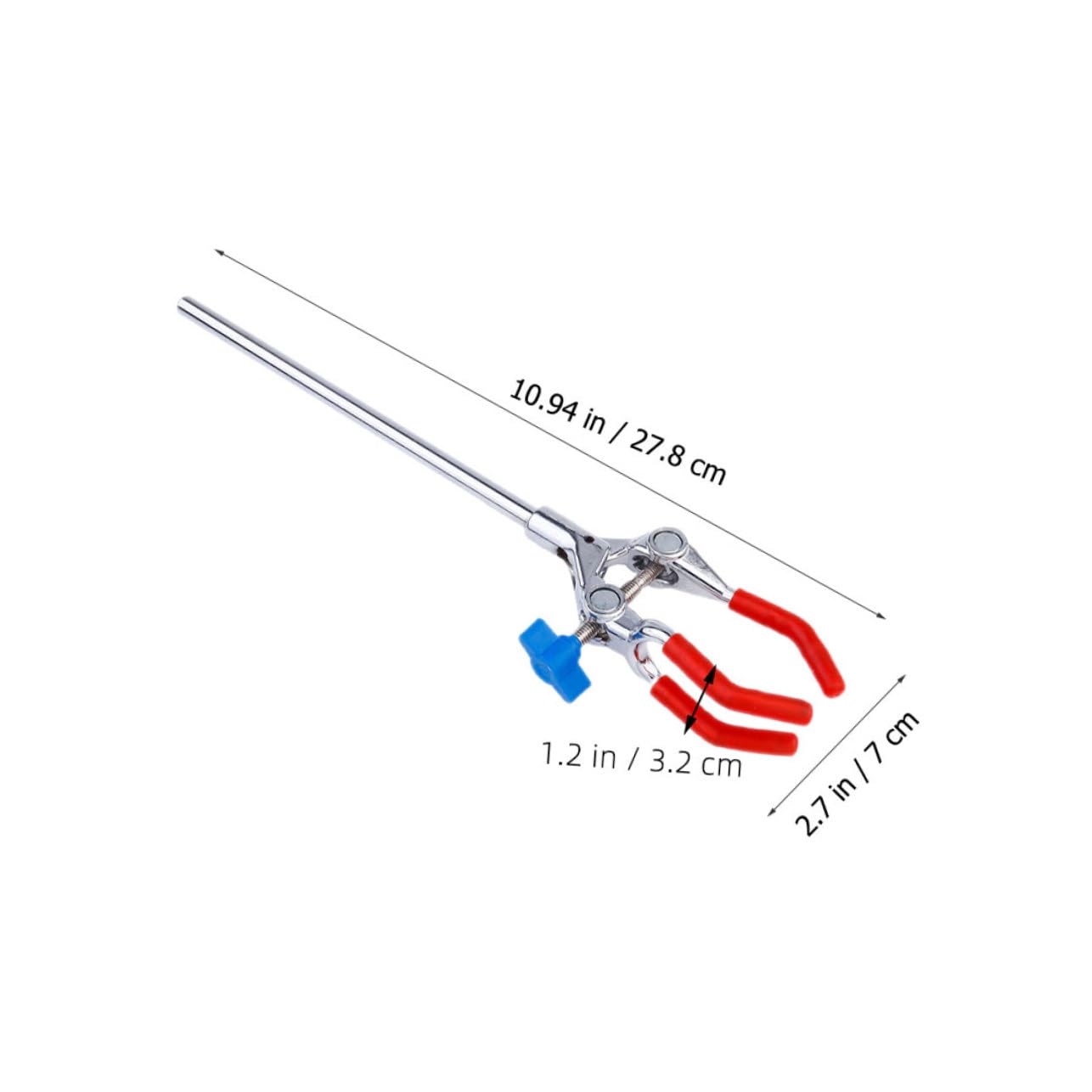 GLEAVI 8piezas Abrazadera De Laboratorio De Ajustable Para Frascos De Resistente y Segura Para Tubos De Ensayo y Frascos Entornos De Laboratorio