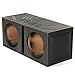 Q Power QBOMB12V Dual 12-Inch Vented Speaker Box with Durable Bed Liner Spray