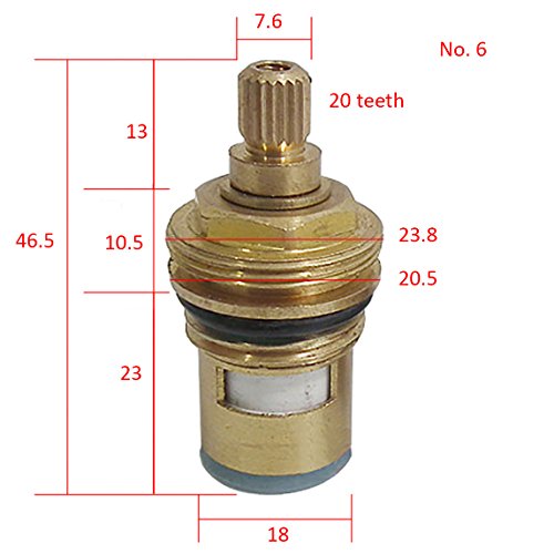 Cartridge Ceramic Faucet Valve for Hot and Cold Water - 7 Options, No.6 hot &cold water - Image 3