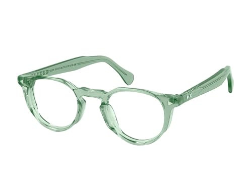 X-LAB Occhiali da sole mod. SANBLAS, fotocromatico, Unisex, taglia 47 mm (Verde trasparente, Marrone fotocromatico)