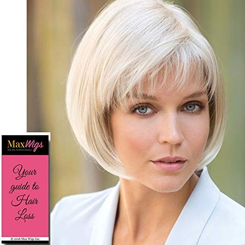 Cory Wig Color Pecan Brown - Noriko Wigs 9" Long Classic Bob Textured Fringe Synthetic Average Cap Bundle MaxWigs Hairloss Booklet