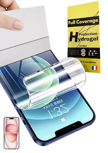 WardSan [3 Pack for IPHONE 15 PLUS (6,7") - HD Clear Hydrogel Screen Protector