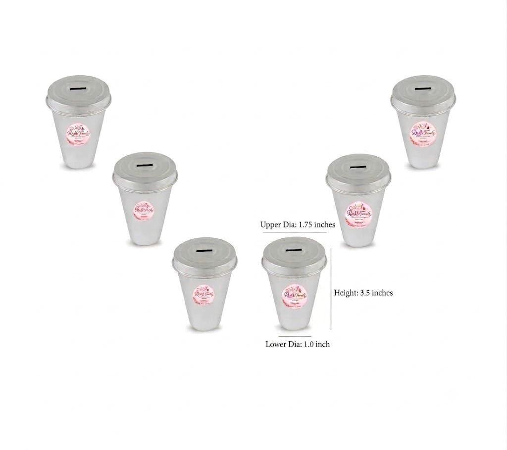 Aluminium Kulfi Mould Set Ice Cream Kulfi Maker with Lid Hole- 6 Pieces (Without Stand) — Amazon image 2