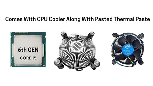 Image of Core i5 6th Generation Desktop Processor, LGA 1151 Socket, 4 Cores, 4 Threads, Integrated HD Graphics, with Stock Cooling Solution