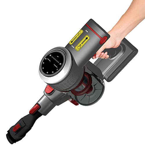 Aspirateur balai sans fil multifonction sans sac 2 vitesses ultra puissant 20kPa 25.9V léger silencieux moteur 220W BLDC avec écran et brosse LED - Image 4