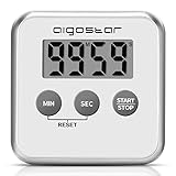 Aigostar Timer - Temporizador de Cocina Digital con Pantalla LCD Grande, Multifunción: Cronómetro,...
