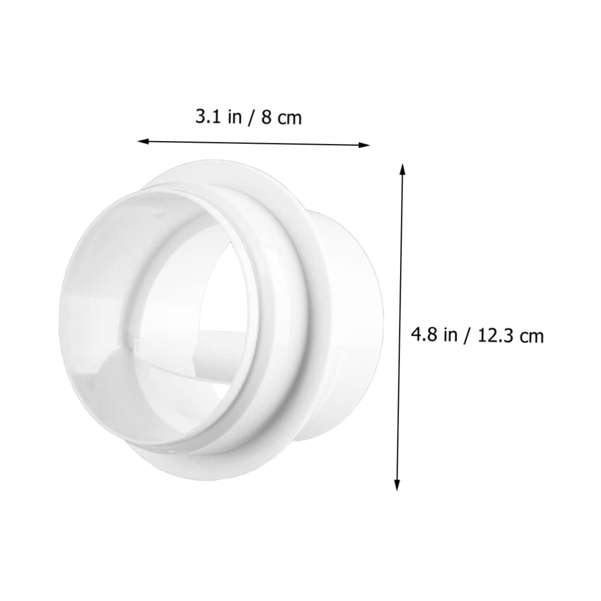Tofficu 5 Stück Duct Connector mit Rückflussverhinderer Material Einfache Installation für Klimaanlagen und Abluftventilatoren Effektiver Luftstromblocker für Gewerbliche und Private