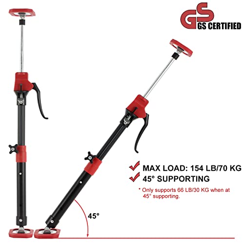 Xinqiao Third Hand Tool 3Rd Hand Support System, Premium Steel Support Rod With 154 Lb Capacity For Cabinet Jack, Drywall Jack& Cargo Bars, 18.5 In-29.5 In Long, 2 Pc #TOP1
