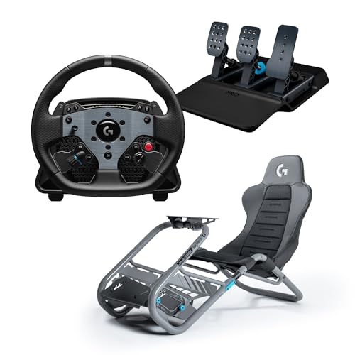 PRO Racing Wheel, Direct Drive 11 Nm + PRO Racing Pedals, freno con cella di carico + Playseat Trophy, Edition - per Xbox Series X|S, Xbox One e PC - Nero