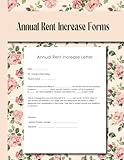 Annual Rent Increase Forms: Rent Increase Notice Letters. Up to 60 Forms.