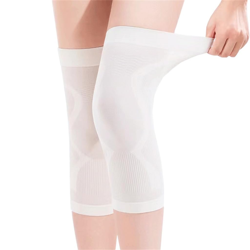 Genouillères en soie d'été minces pour jambes de femmes Large