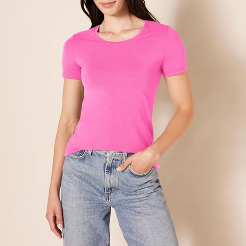 Image of Amazon Essentials Women's Regular-Fit Short-Sleeve Crewneck T-Shirt, Multipacks