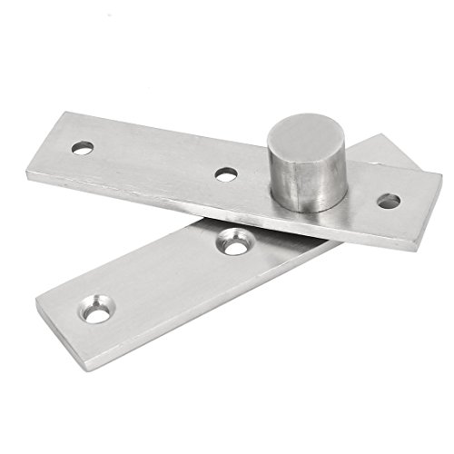 uxcell a16123000ux1513 100mm Length Stainless Steel 360 Degree Rotation Hidden Door Pivot Hinge