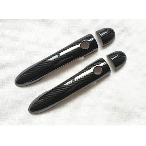 Garniture de poignée en fibre de carbone pour Renault Megane 2