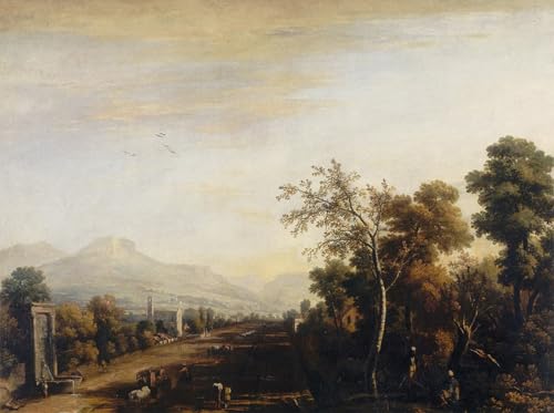 Poster Image Marco Ricci Impression Sur Toile Paysage Peinture Décoration Salon 60x90cm