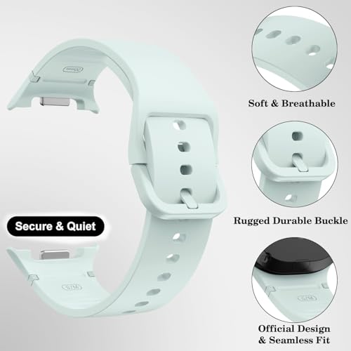 Image of VEMIGON Sport Band Compatible with Samsung Galaxy Watch 8 /8 Classic, No Gap One Click Soft Silicone Replacement Strap for Galaxy Watch 8 40mm 44mm /8 Classic 46mm