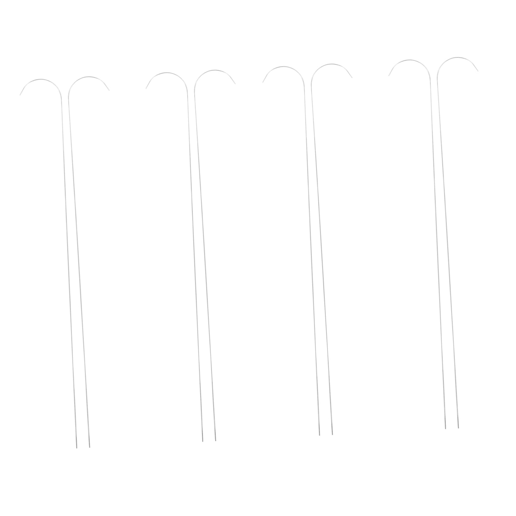 KALLORY 10pcs Beading Needles Kit Beaded Needle Tee Pin for Jewelry Making DIY Beading Supplies Metal Beading Needles Curved Beading Needles