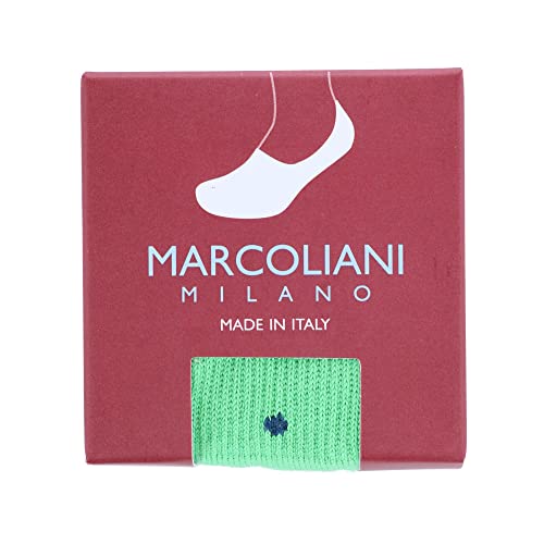 Marcoliani Women's Polka Dot Invisible Touch Liner Sock, Green2
