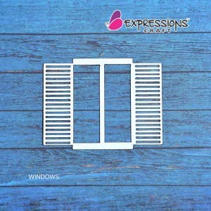 Expressions Craft Chipboard Cutouts & Embellishments for Mixed Media/Scrapbooking/Cardmaking & Other DIY Crafts - Window 1