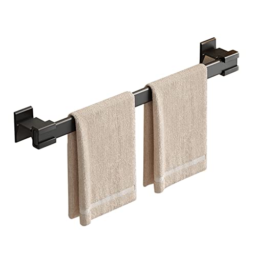 Serviette mur de serviette noir étagère premium en aluminium anodisé 50cm