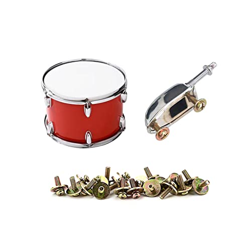 Alnicov 20pcs Metal Drum Set Lug Claw Hook Mount Screws With Washer for Snare/Tom/Bass Drum Lugs - Image 3