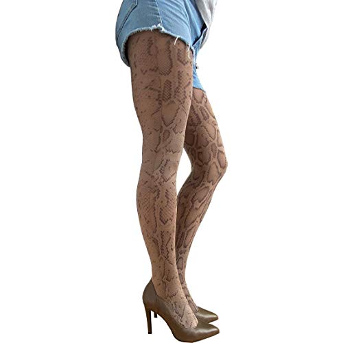 Beige Snake Tights For Women2