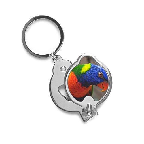 Cortador de uñas DIYthinker con diseño de loro y estampado de organismo animal terrestre