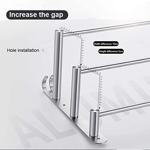 Handdoekenrek Handdoekrek Wand Handdoekenrek 304 Roestvrijstalen Handdoek Opslag Houder Gladde Afgeronde Hoek Wandmontage Bad Handdoekenrek Bar Handdoekhouder Handdoekrails (Color : 60cm) - Image 6