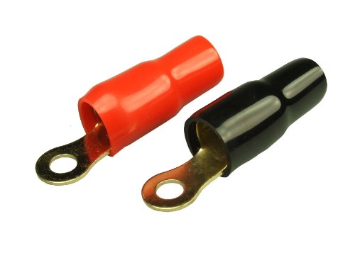 Celsus te0rbr2 0-awg Terminal Anillos, Color Rojo y Negro