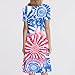 USA Dress Festival Graphic Dressy Casual Independence Day Lounge Fashion Maternity 4th of July Outfits for Women Plus Size Vestidos De Verano para Mujer 2025 Deep Red
