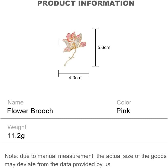 14K Gold High-End Sense Begonia Flower Pin for Glamorous Wardrobe, Fixed Clothing Gold Brooch Pin, Large Moissanite Brooch for Women