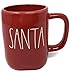 Rae Dunn By Magenta Santa Red Ceramic LL Coffee Tea Mug
