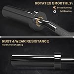 RitFit 2 Inch EZ Curl Bar with Weights, 700LBS Weight Capacity Olympic Curl Barbell for Bicep, Tricep and Weight Lifting Exercises - Image 3