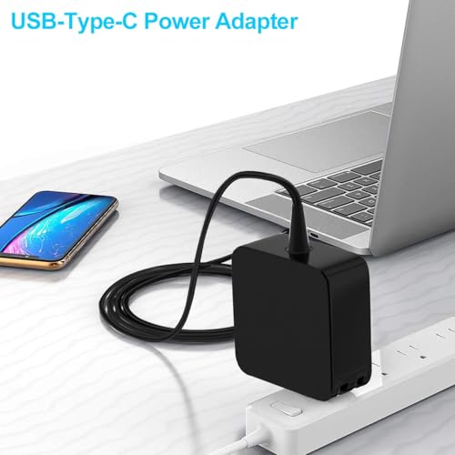 Image of 65W USB C Laptop Charger Compatible with Microsoft Surface Pro 12 11 | 10 9 8 7+ 7 Pro X, 1796 1769 1800, Type C Adapter