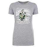 500 LEVEL Jesper Wallstedt Minnesota The Great Wall of St. Paul Shirt for Women (Heather Gray, X-Large)