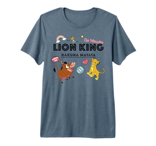 T-shirt Disney Le Roi Lion Hakuna Matata confortable anti-déformation pour l'été