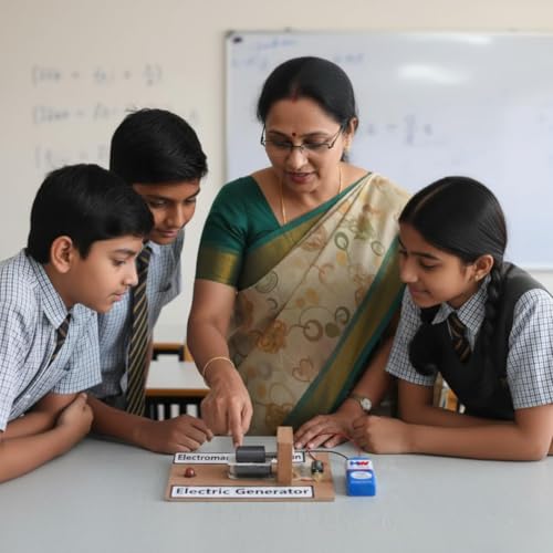 Image of ERH India Faraday's Law of Electromagnetic Induction Physics Project Class 12 Science Working Model Electric Generator AC DC for School Science Project