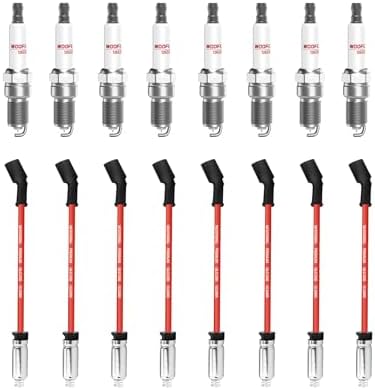 41-114 Iridium Spark Plugs and Wires Set for Chevy 5.3L 6.2L 4.8L...