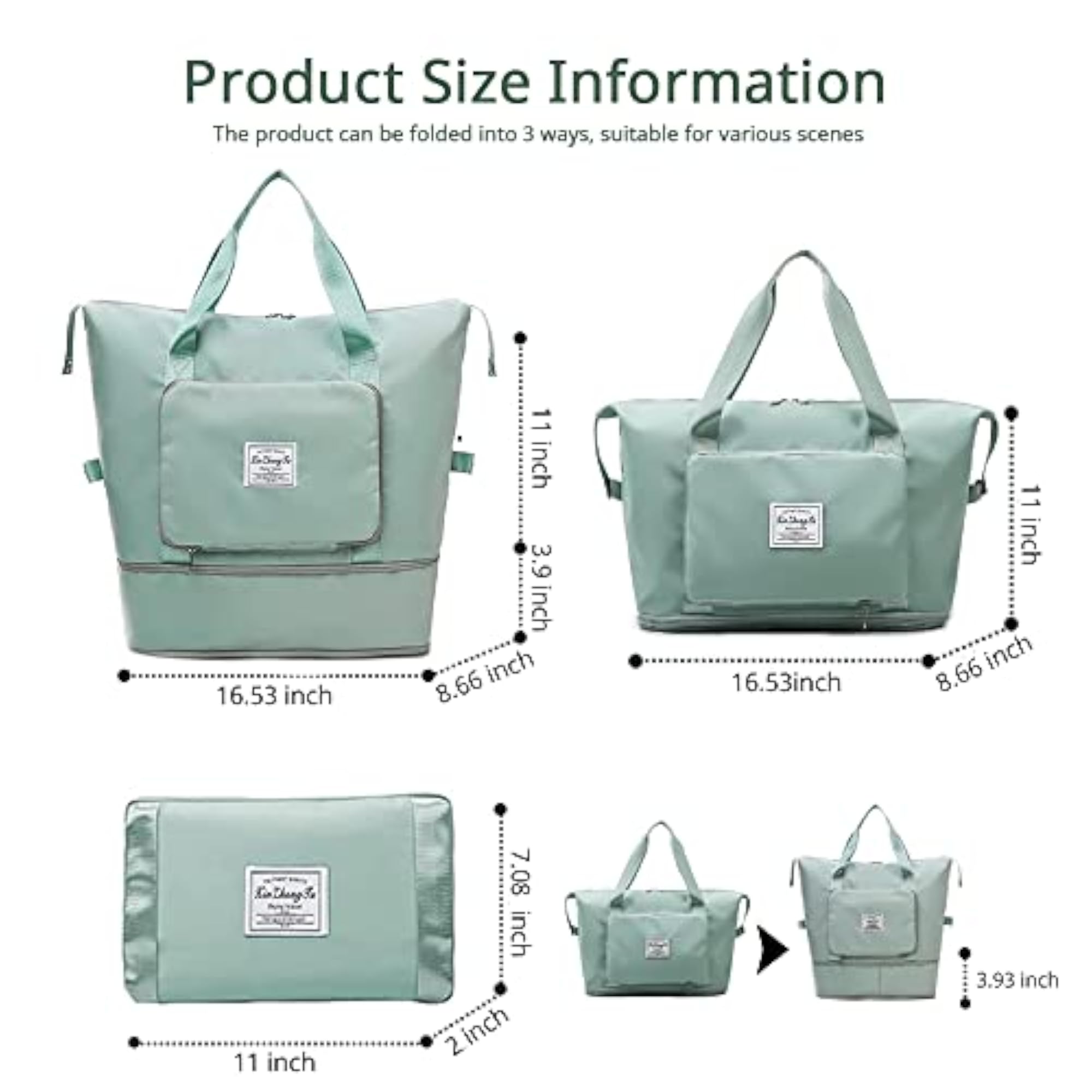 Large Capacity Foldable Travel Bag, Waterproof