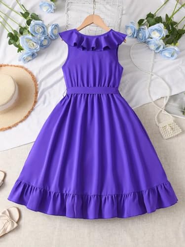 Image of PINK WINGS Girls Knee Length Cotton Dress