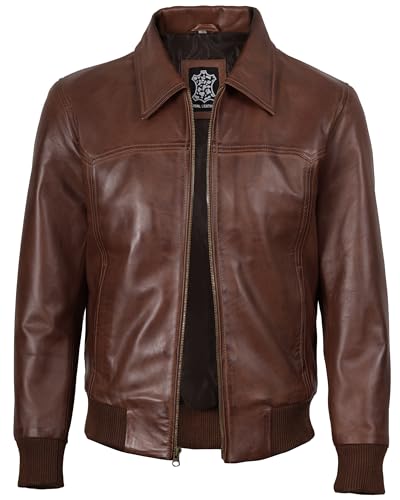 Image of Blingsoul Leather Jacket Men, Black and Brown Leather Jackets For Men