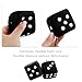 Stylish Fuzzy Dice for Car Hanging Ornament,Funny Plush Dice Rear View Mirror Accessories,Car Accessories Interior Cute Mirror Hanging Accessories (Black)