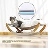 SLATIOM-Comfortable-SunnyHammock-Removable-Bed-Lounger-Solid-Wood-Durable-Strong-Wood-Frame-Bed-Small-Dogs-Sofa-Mat-Pet-Bed-For-Color-Blue-Size-One-size Comfortable SunnyHammock for Small Dogs - Keep Your Dog Happy