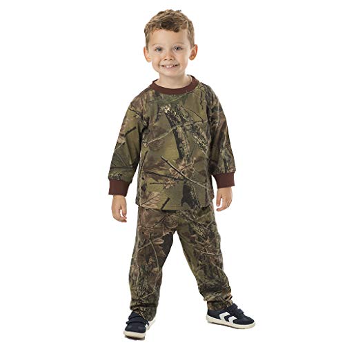 Trailcrest Infant - Toddler Cotton Camo Long Sleeve T-Shirt and Long Pants Set