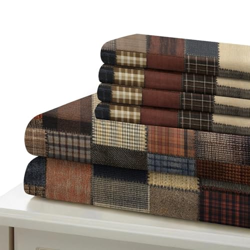 Housse de couette patchwork imprimée pour une chambre style pastoral rétro