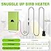 BrightArk Bird Heater for Cage, Snuggle Up Bird Warmer Birds Heater for Caged Birds Parakeet Parrot Output Voltage 12V