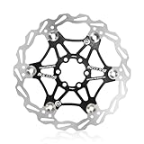 BUCKLOS 160mm 180mm 203mm Floating Disc Brake Rotor, Stainless Steel MTB Brakes Rotors with 6PC Bolts...