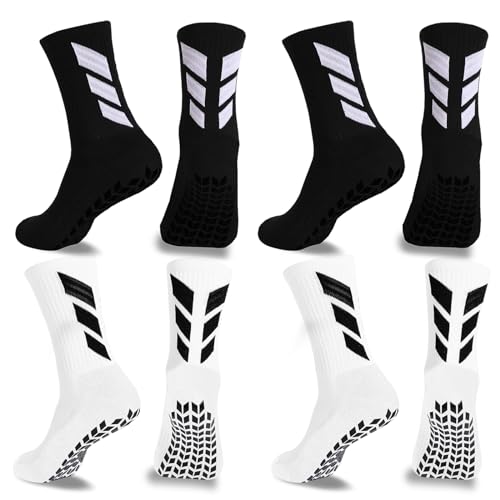 MENDENG Grip Socks Soccer Sock Men Non Slip Anti Slip Non Skid Hospital Yoga Grippy Training Sports Socks…