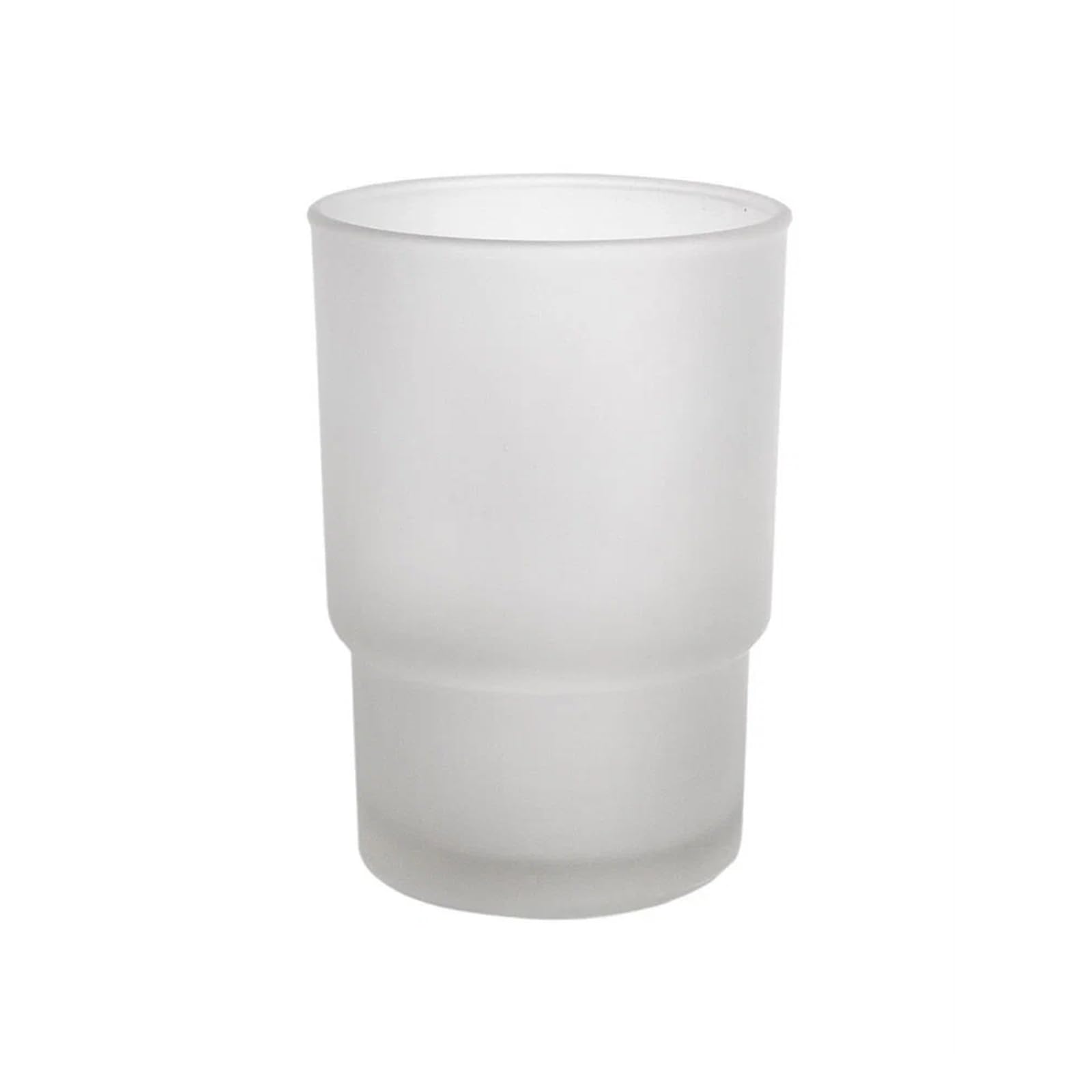 Frosted Glass Toothbrush Cup, Replacement Bathroom Tumbler for Wall Mounted Mouthwash Cup, Reusable Universal Spare Glass for Household Hotel, 200 ml Clear Drinking Mug
