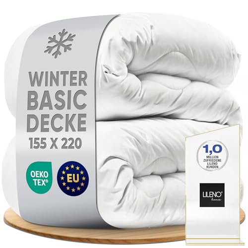 LILENO HOME Premium Bettdecke 155x220 Winter (1er Set) | 95°C waschbar, Sanitized| & Oeko-Tex Deckeâ€¦ – Miniatur